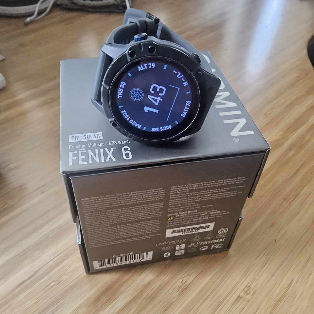 Garmin Fenix 6 Pro Solar Black Smartwatch